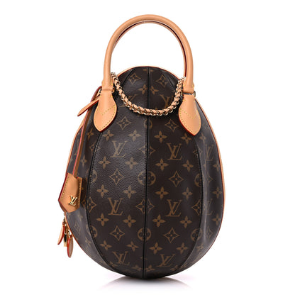 Louis Vuitton Monogram Braided Egg Bag Black 1 of 11