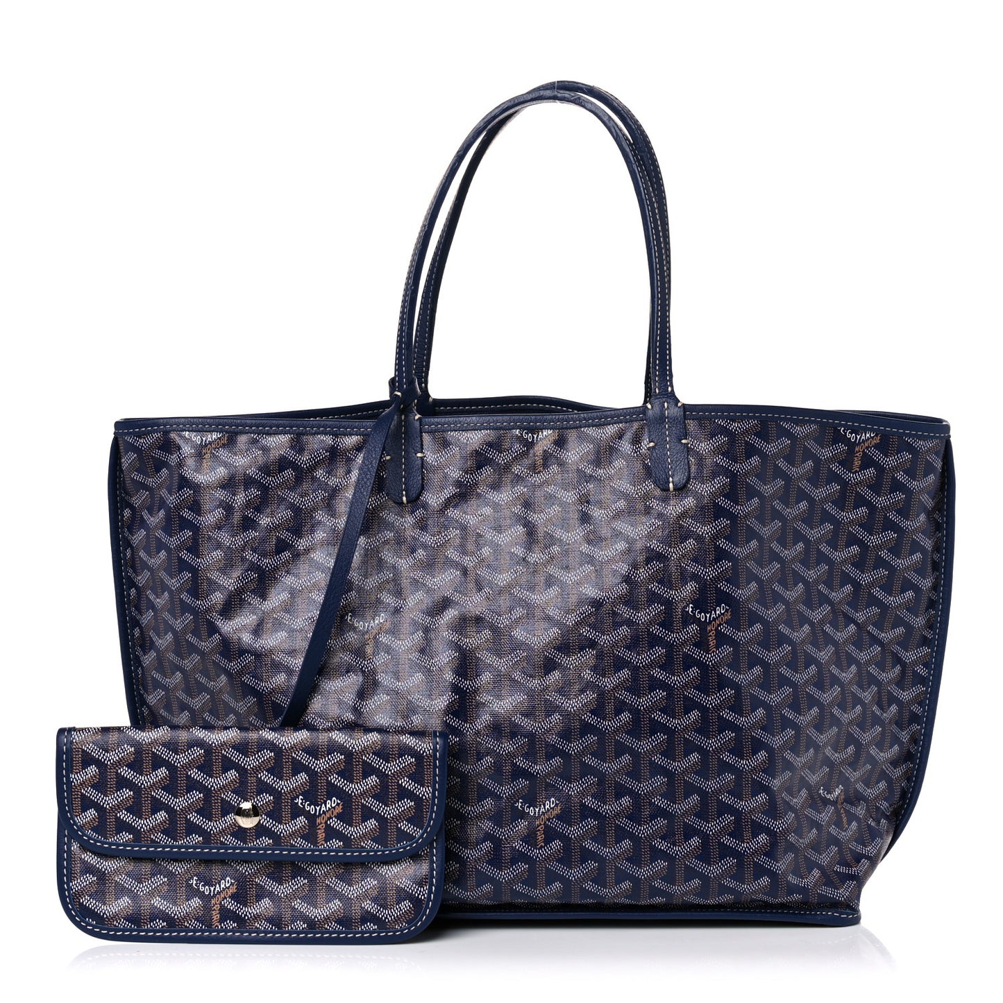 Goyardine Reversible Anjou PM Navy