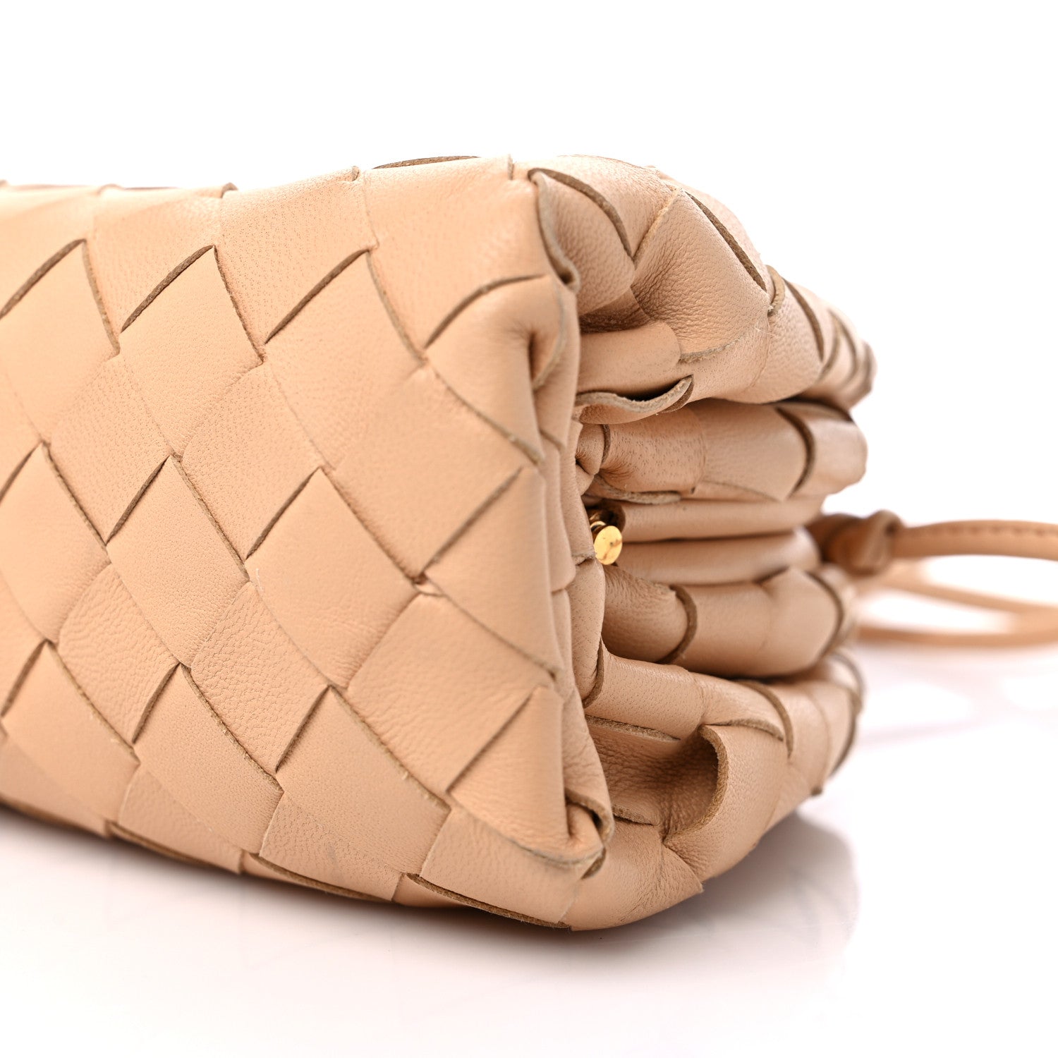 Bottega Veneta Nappa Intrecciato The Mini Pouch Almond 9 of 10