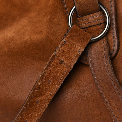 Miu Miu Suede Drawstring Tote Brown 18 of 23