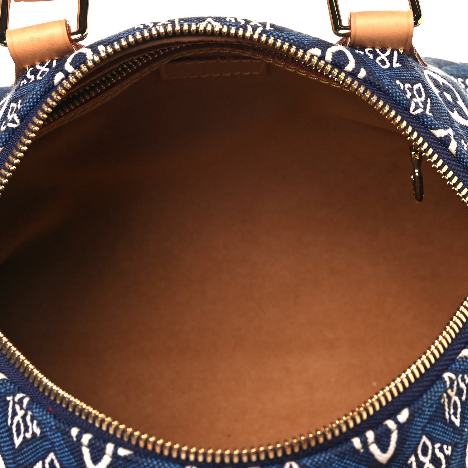 Louis Vuitton Jacquard Since 1854 Speedy Bandouliere 25 Blue 4 of 13
