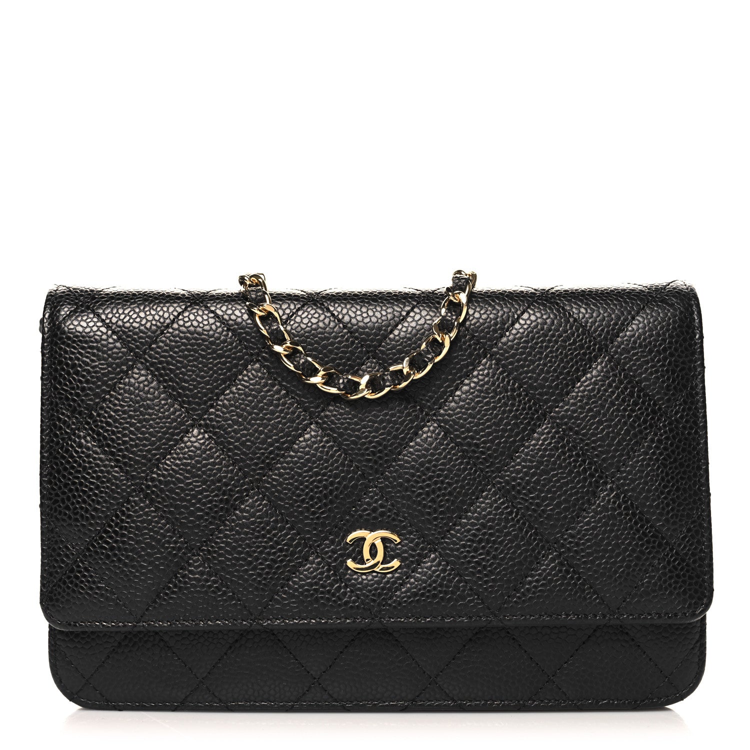 Chanel Caviar Quilted Wallet on Chain WOC Black 1 of 13