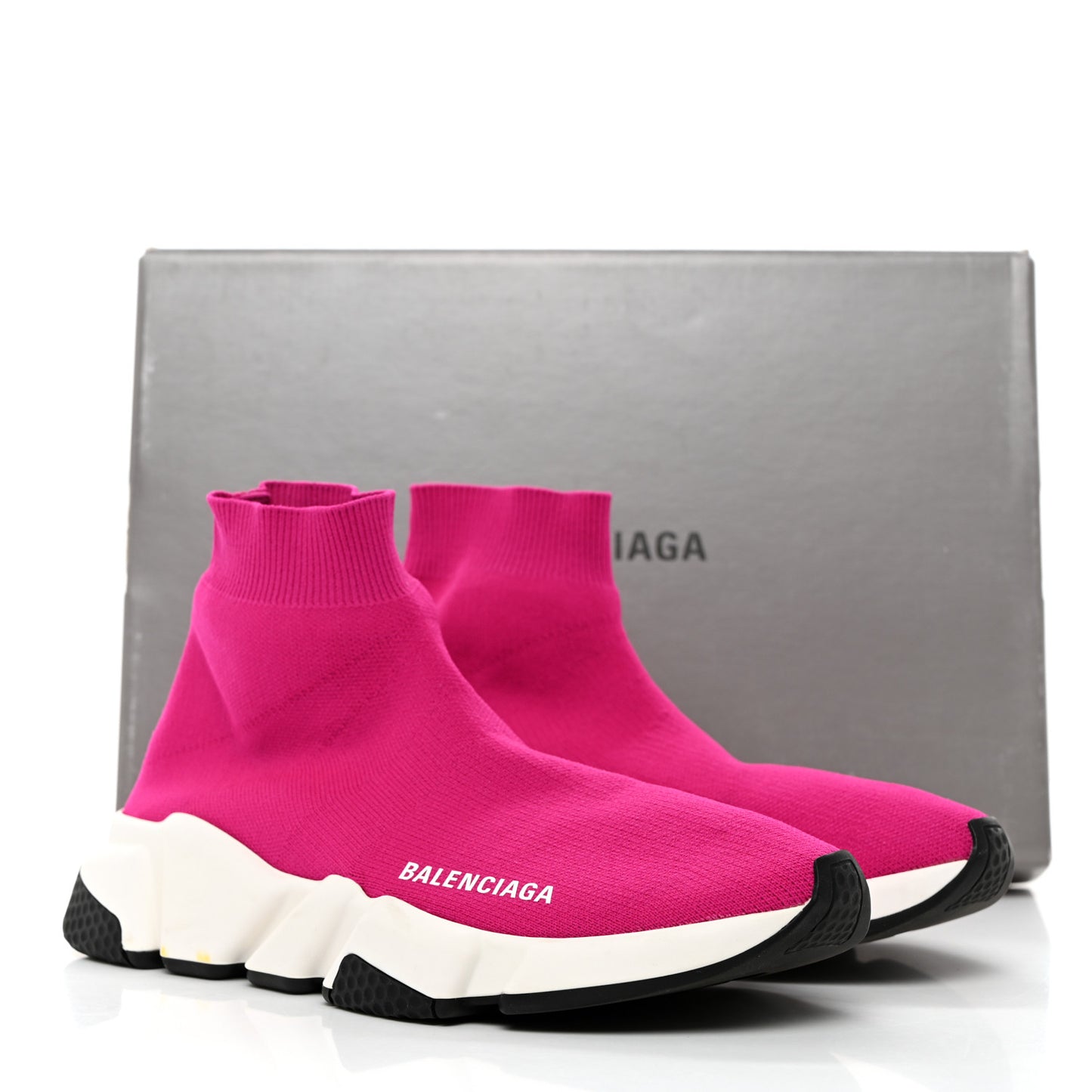Neoprene Knit Womens Speed Sneakers 37 Rose Fuchsia