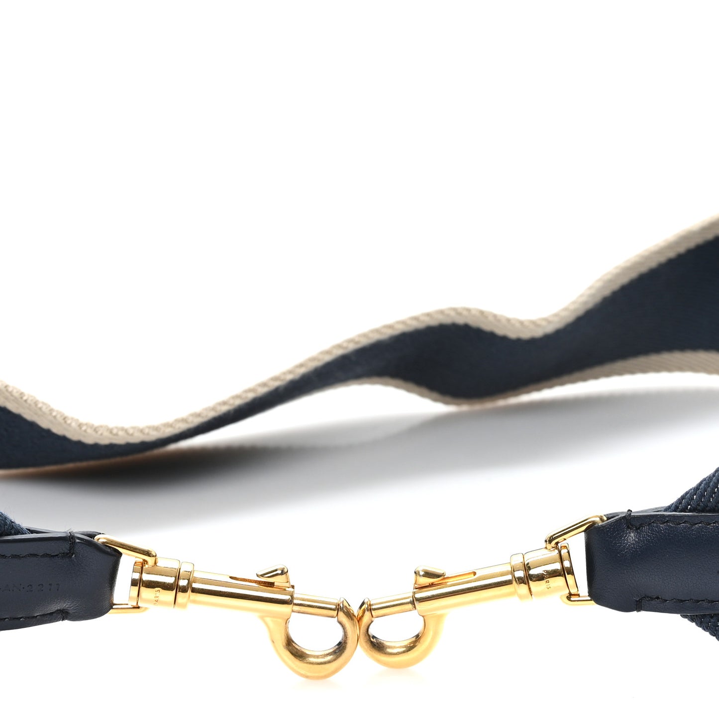 Jacquard Wool Logo Short Strap Navy Natural