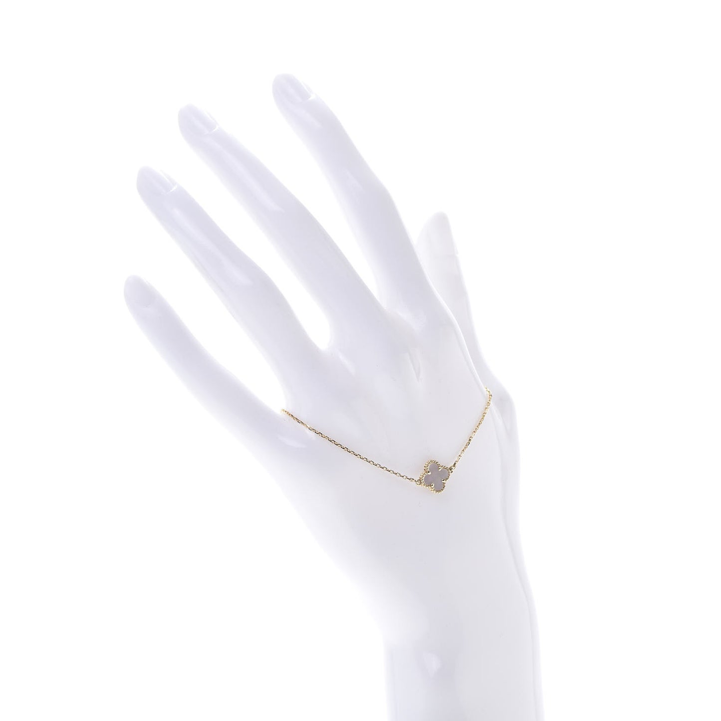 18K Yellow Gold Mother of Pearl Sweet Alhambra Bracelet