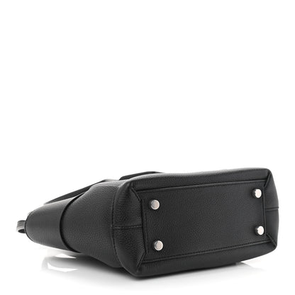 Bottega Veneta Grained Calfskin Mini Maxi Intrecciato Arco 33 Black 4 of 11