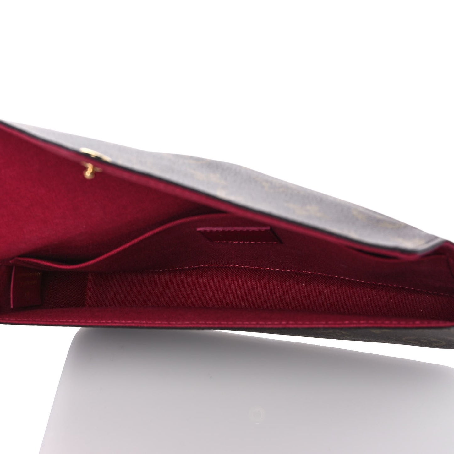 Monogram Pochette Felicie Chain Wallet Fuchsia