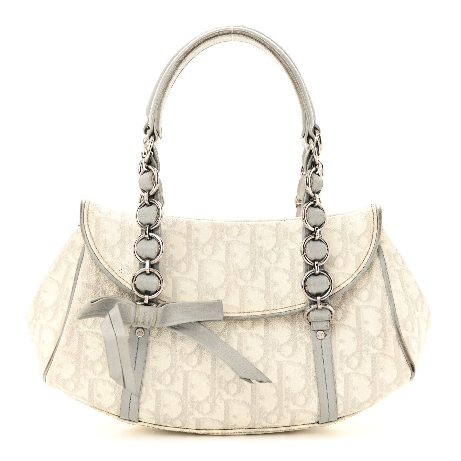 Christian Dior Monogram Romantique Trotter Bag Grey 1 of 25