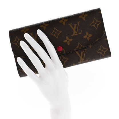 Louis Vuitton Monogram Emilie Wallet Fuchsia 2 of 9