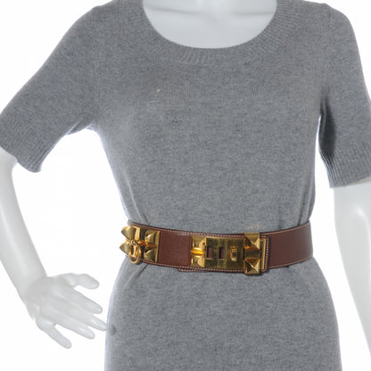 Hermes Courchevel Collier De Chien Belt Gold 65 2 of 7
