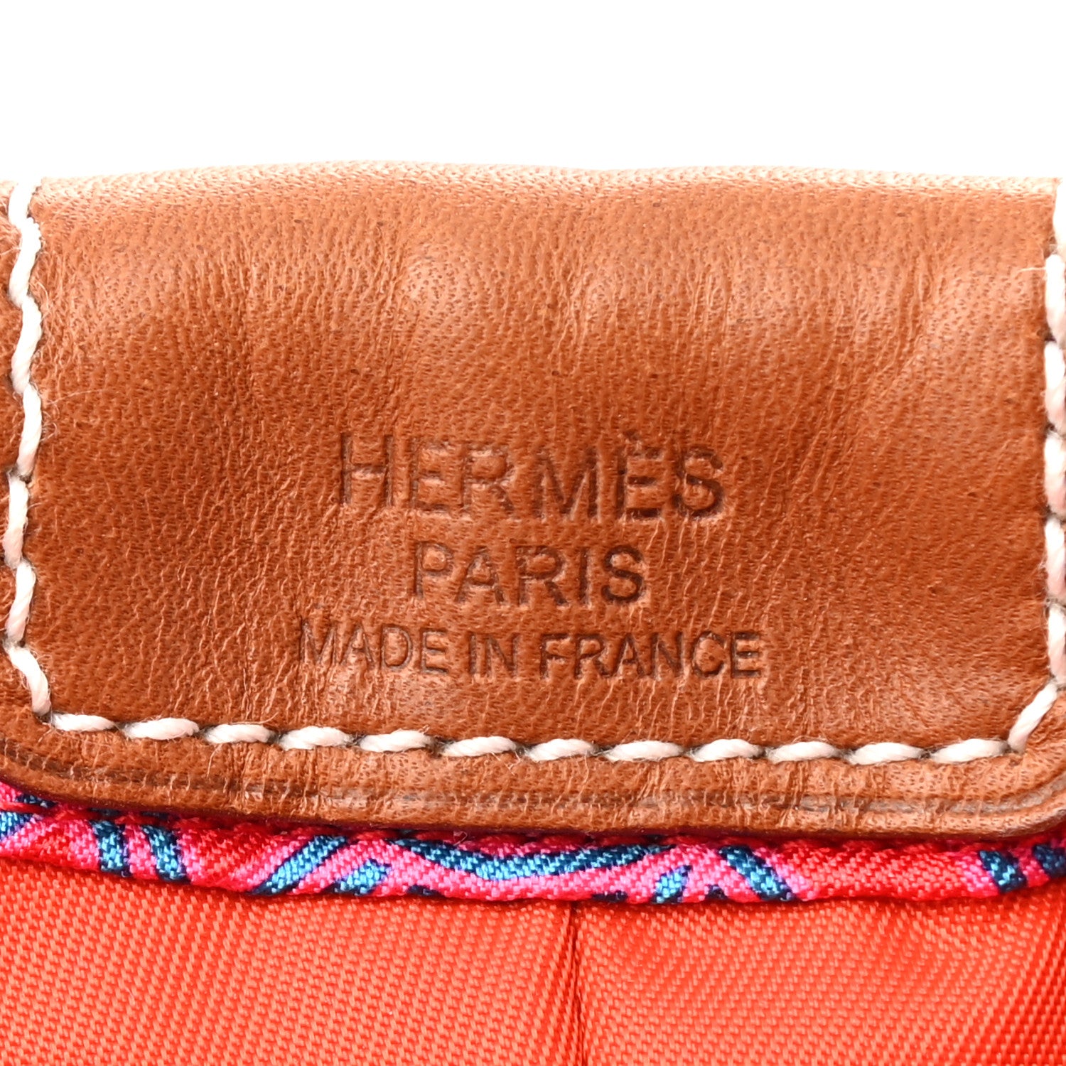 Hermes Silk Barenia Noeud Marin Fourbi 20 PM Pouch Rouge de Coeur Fauve 6 of 9