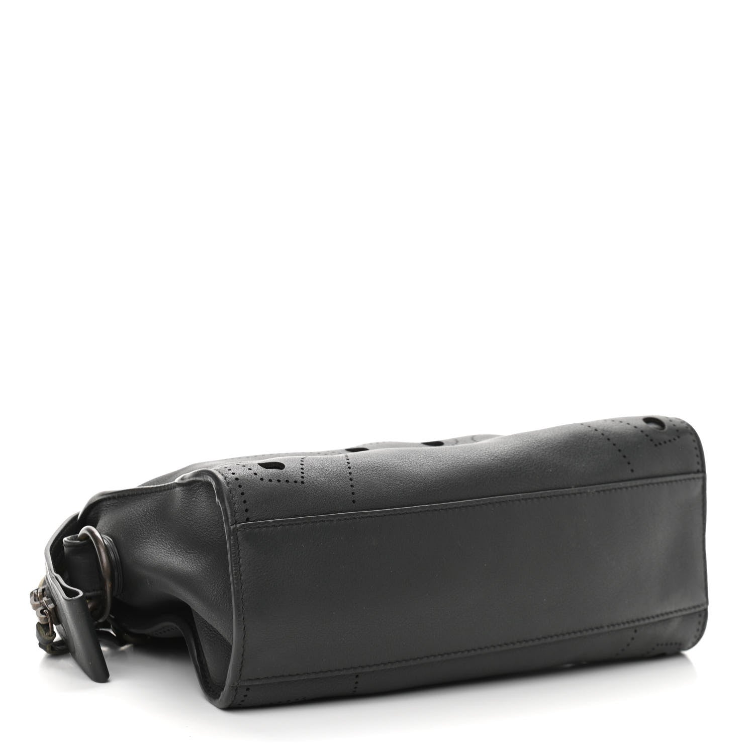 Balenciaga Veau Soyeux Perforated Blackout Hardware Mini City Gris Fossile 4 of 10