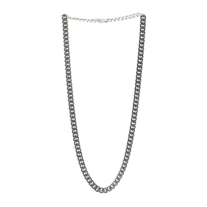 David Yurman Sterling Silver Black Diamond 8mm Curb Chain Necklace 3 of 6