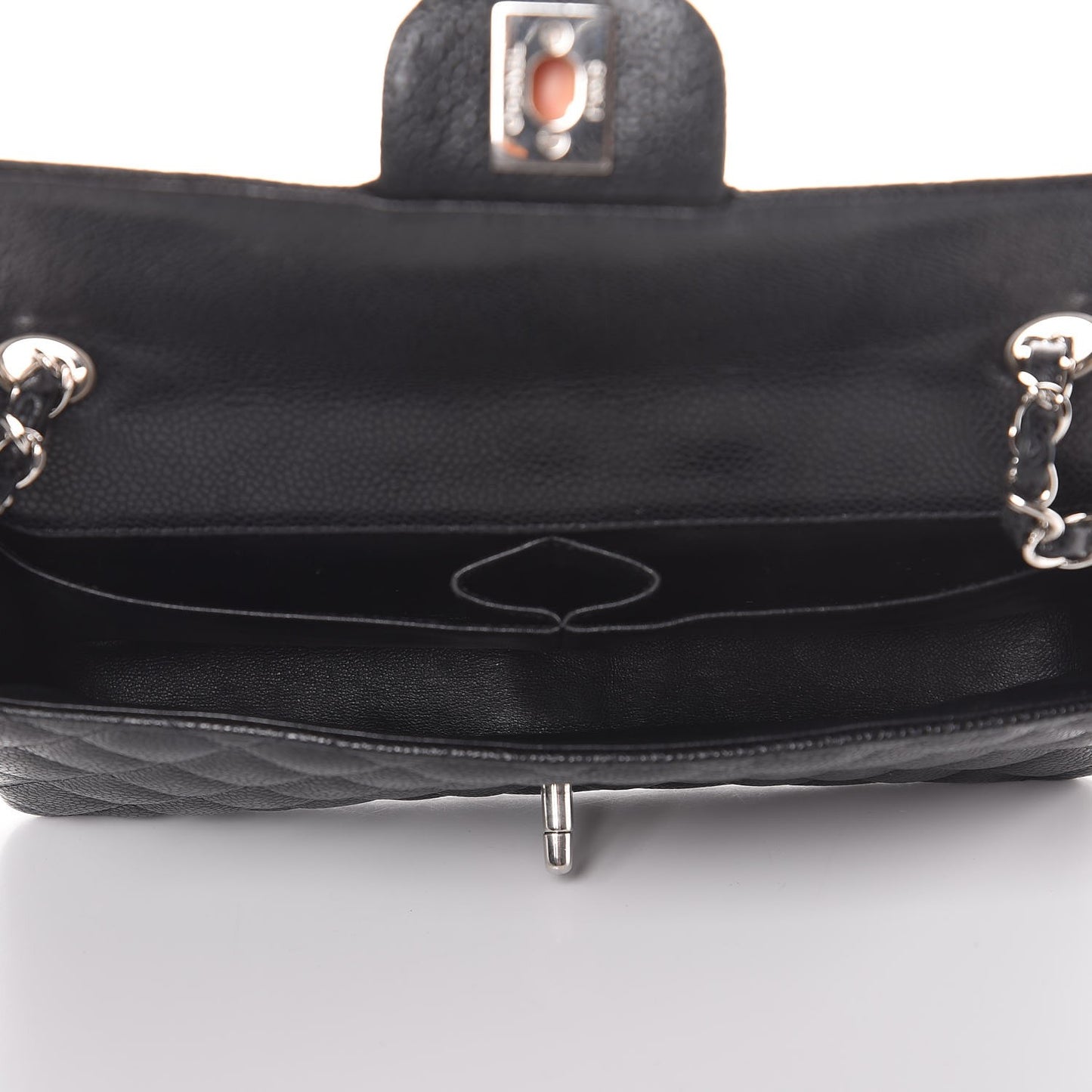 Caviar Quilted East West Flap Black