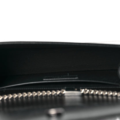 Saint Laurent Grain De Poudre Medium Classic Monogram Kate Satchel Black 5 of 8