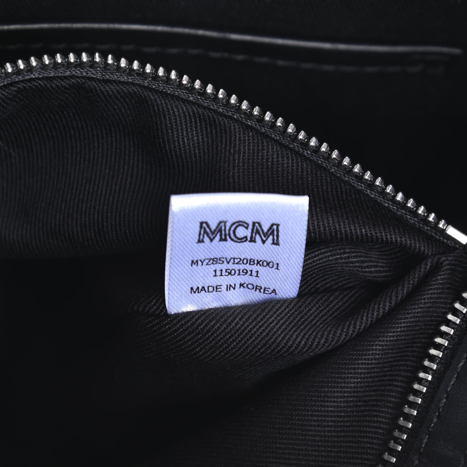 MCM Visetos Medium Crossbody Pouch Black 7 of 10