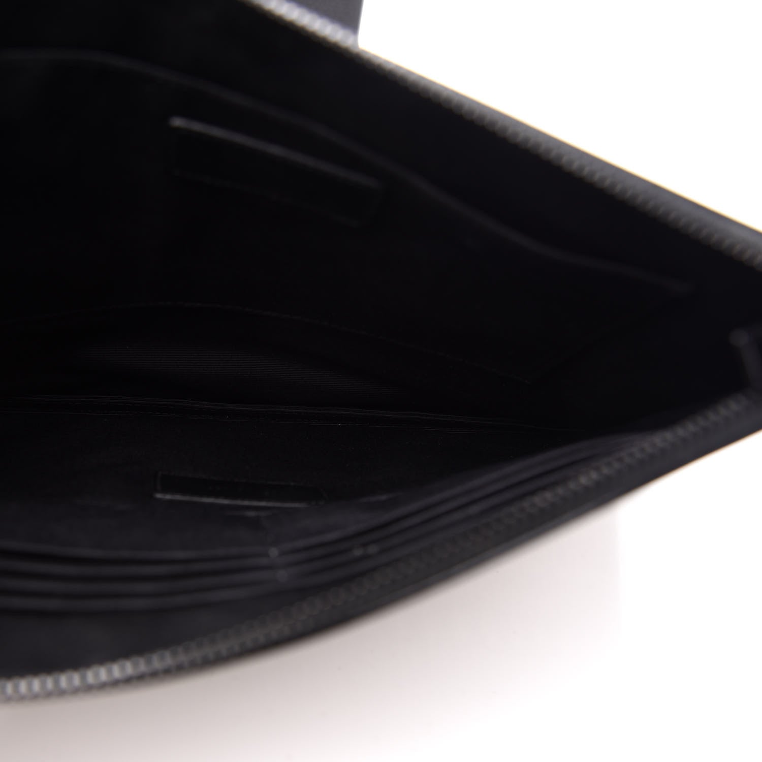 Saint Laurent Grain de Poudre Skeleton Print Zipped Tablet Holder Black 5 of 12