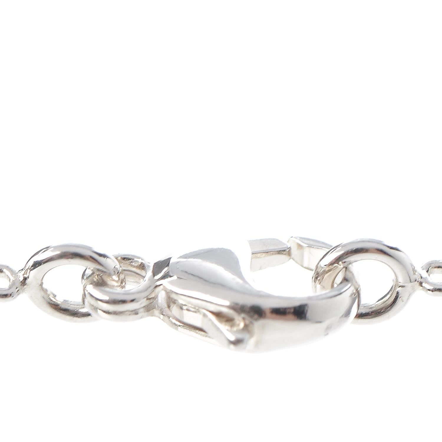 Louis Vuitton Sterling Silver Lockit Necklace 5 of 6