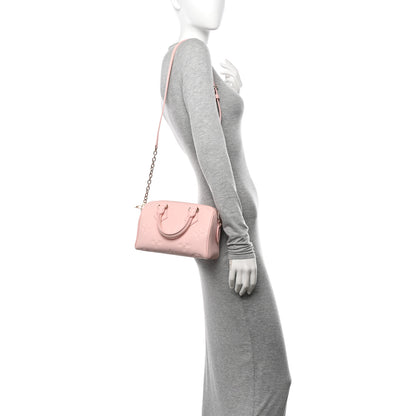 Louis Vuitton Empreinte Monogram Giant Speedy Bandouliere 20 Pink Opale 2 of 12