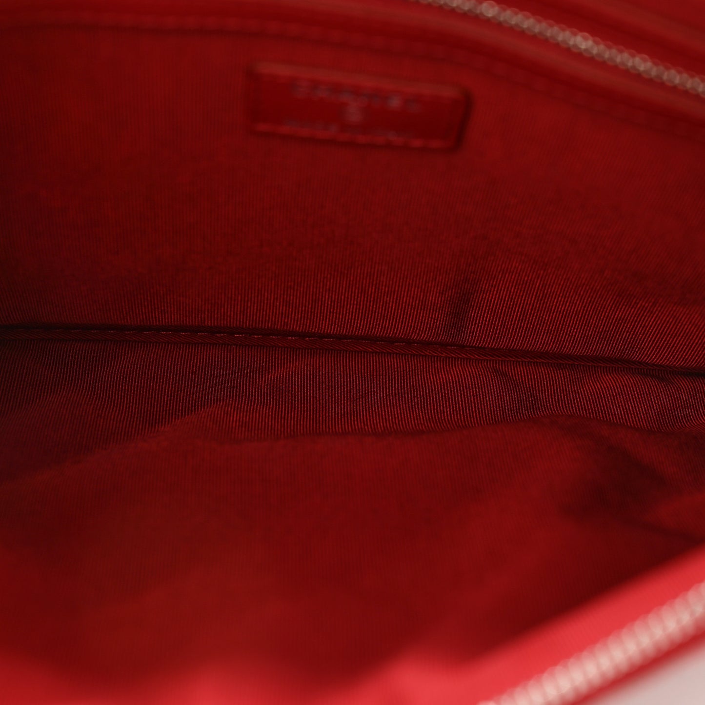 Caviar Quilted Medium Cosmetic Case Red