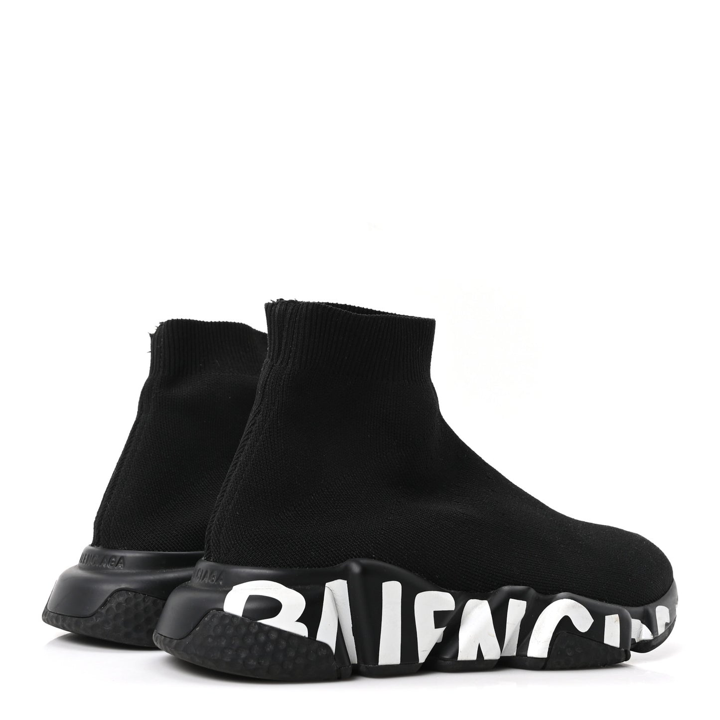 Neoprene Knit Womens Speed Graffiti Sneakers 38 Black White