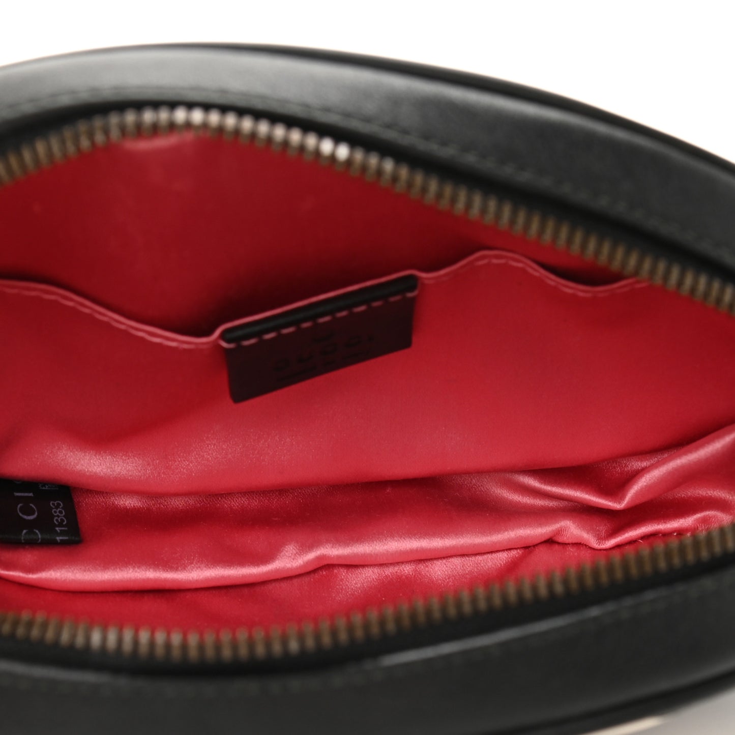 Calfskin Matelasse GG Marmont Belt Bag 85 34 Black White