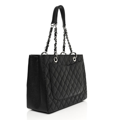 Chanel Caviar Quilted Grand Shopping Tote GST Black 3 of 11
