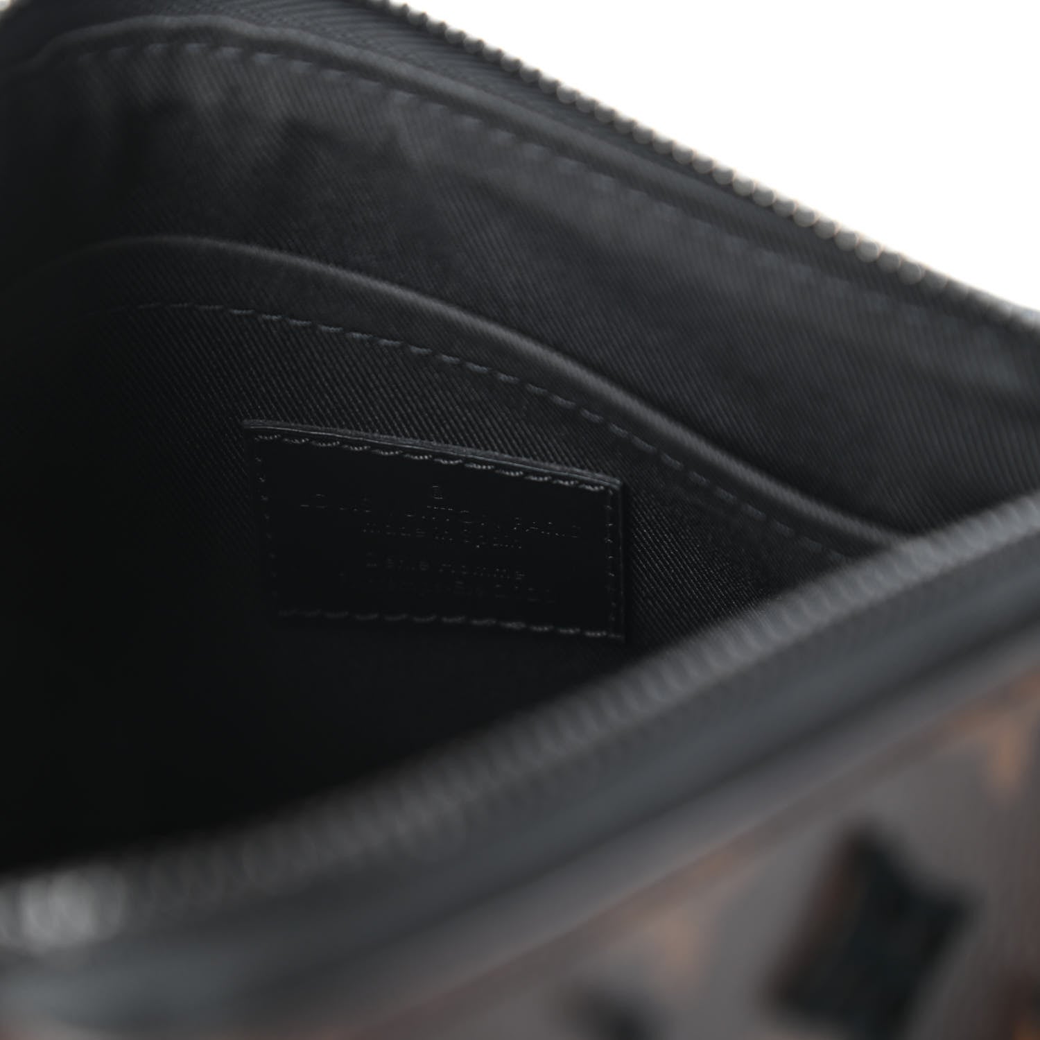 Louis Vuitton Monogram Tuffetage Triangle Messenger Black 8 of 10