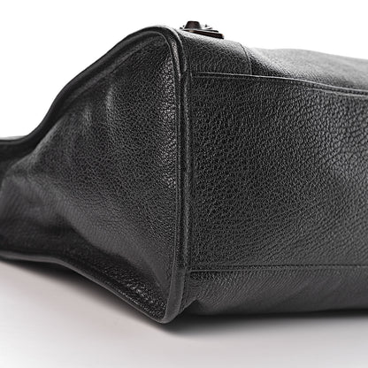 Balenciaga Chevre Classic Hardware Metallic Edge City Black 9 of 13