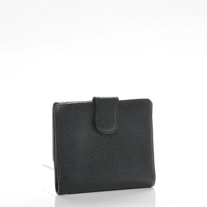 Chanel Caviar Timeless CC Compact French Wallet Black 3 of 10