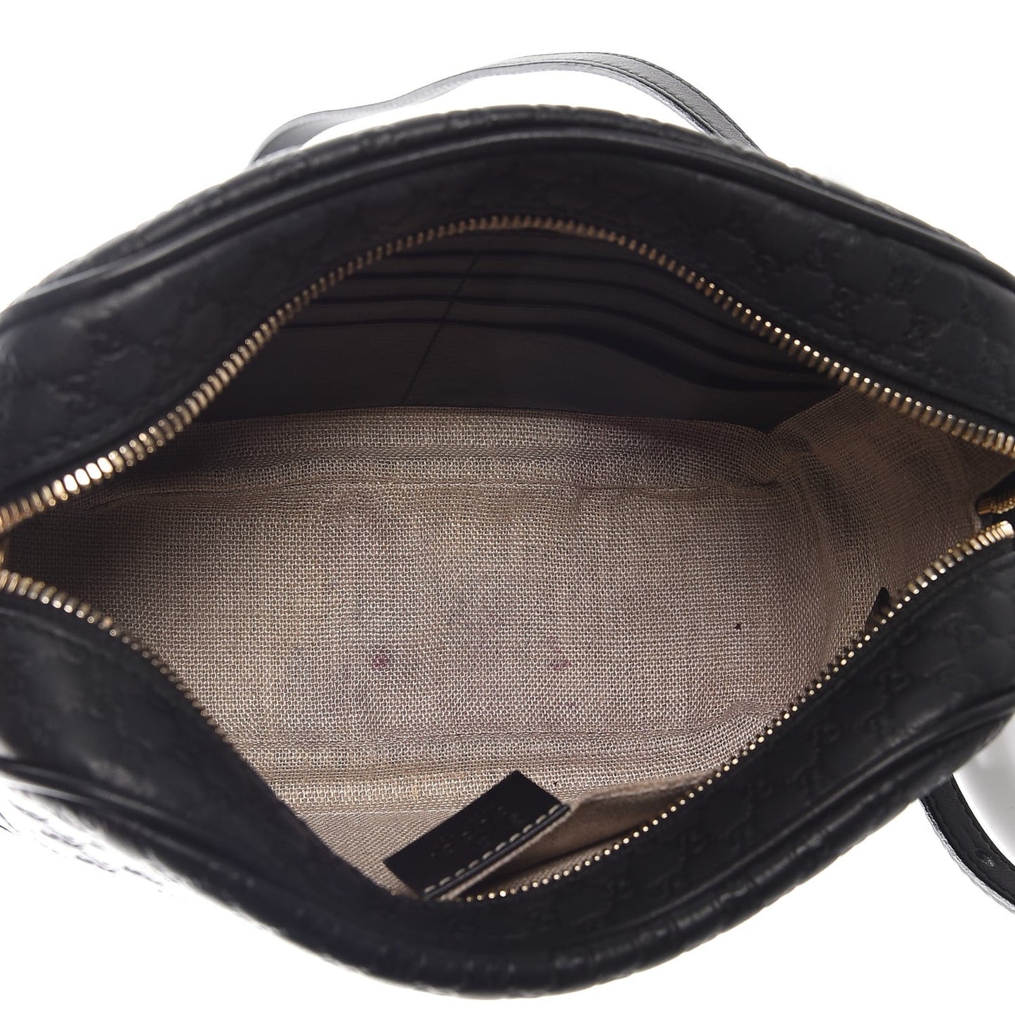 Microguccissima Mini Bree Messenger Bag Black
