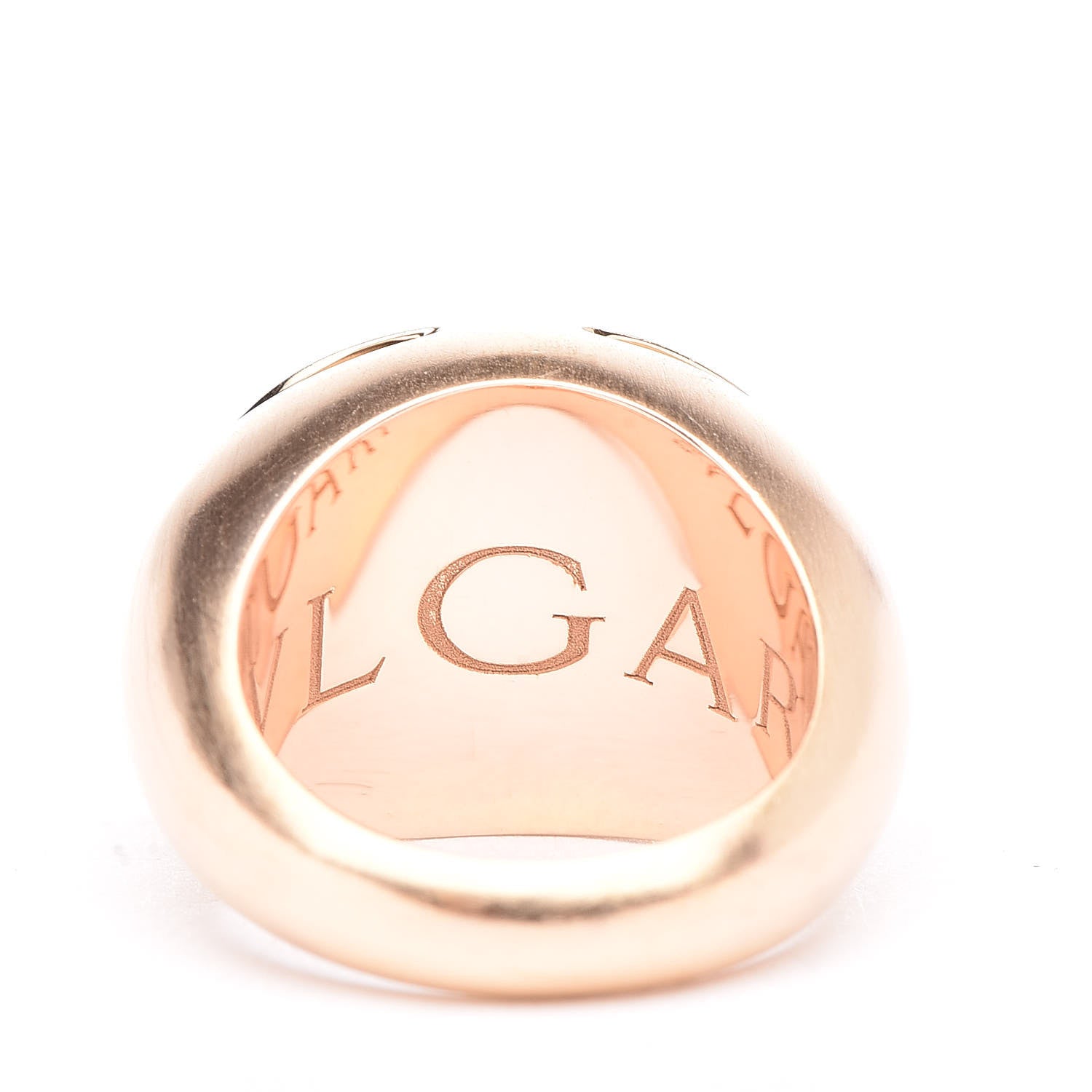 Bulgari 18K Rose Gold Fancy Dome Ring 47 4 7 of 7
