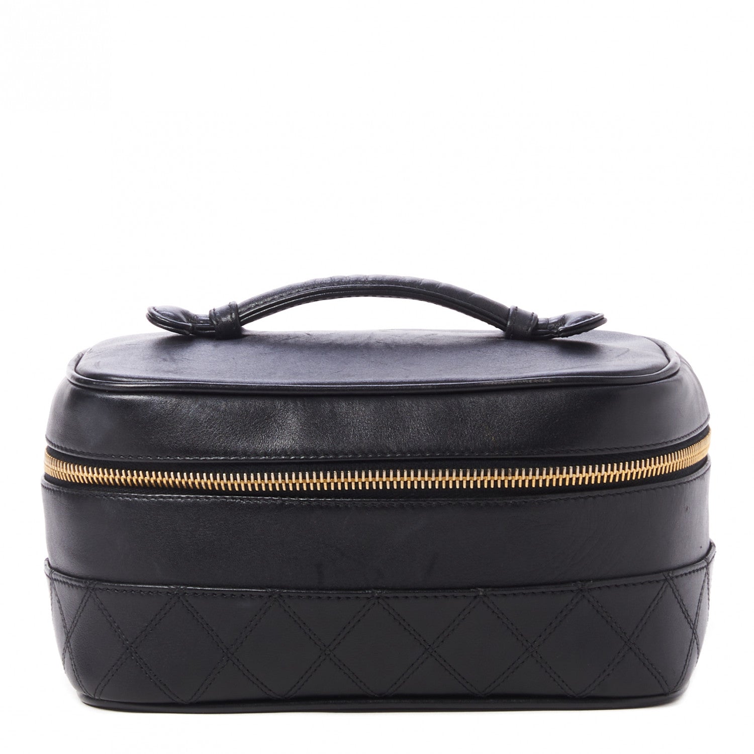 Chanel Lambskin Vanity Cosmetic Case Black 1 of 8