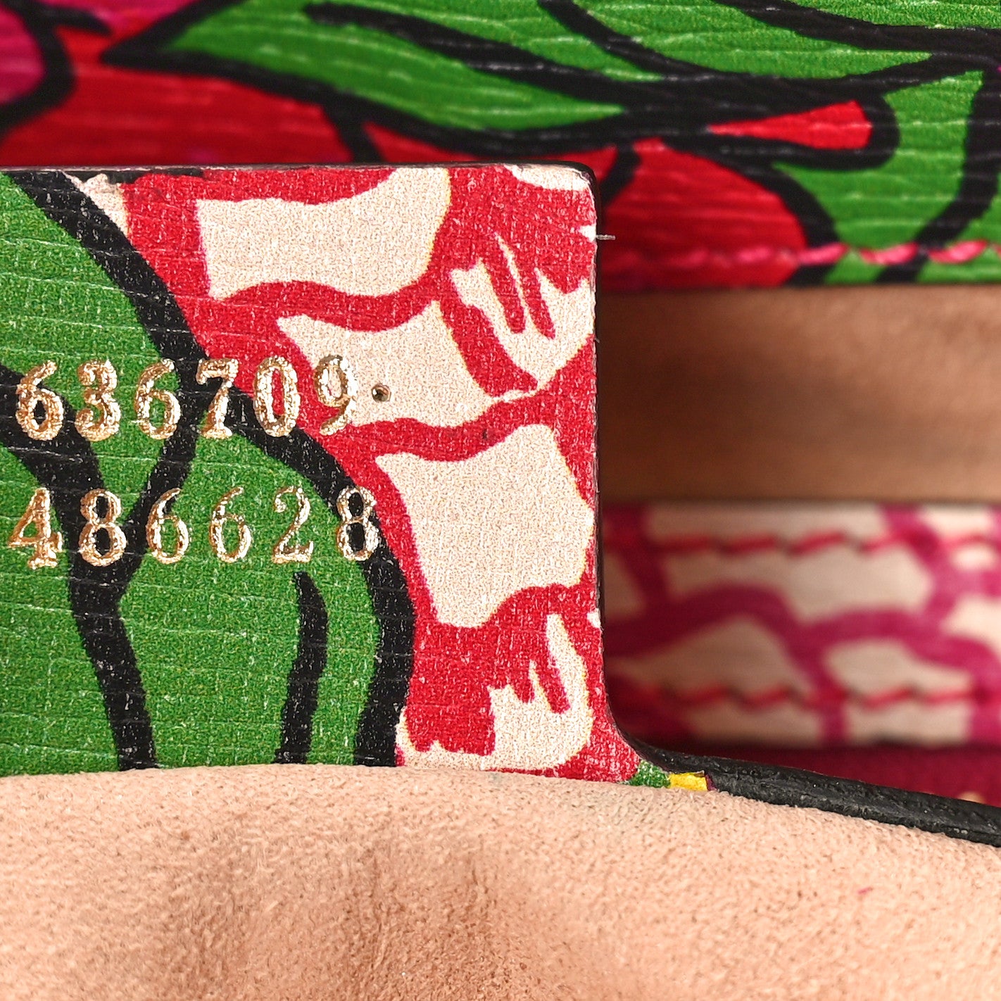Gucci X KEN SCOTT Textured Calfskin Pomponica Print Small Jackie 1961 Hobo Multicolor Fuxia Pompon 7 of 9