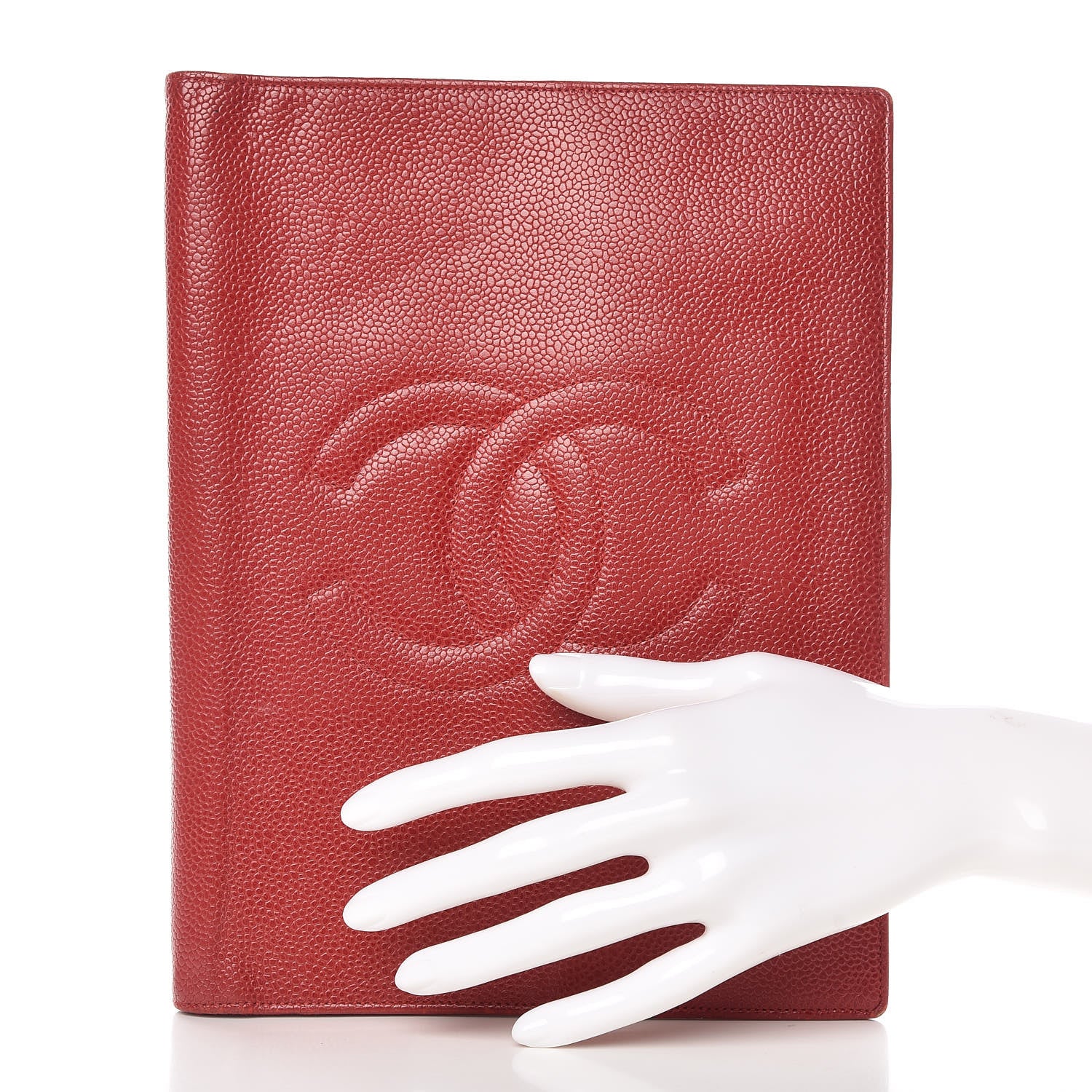 Chanel Caviar CC Timeless Notebook Cover Red 2 of 12