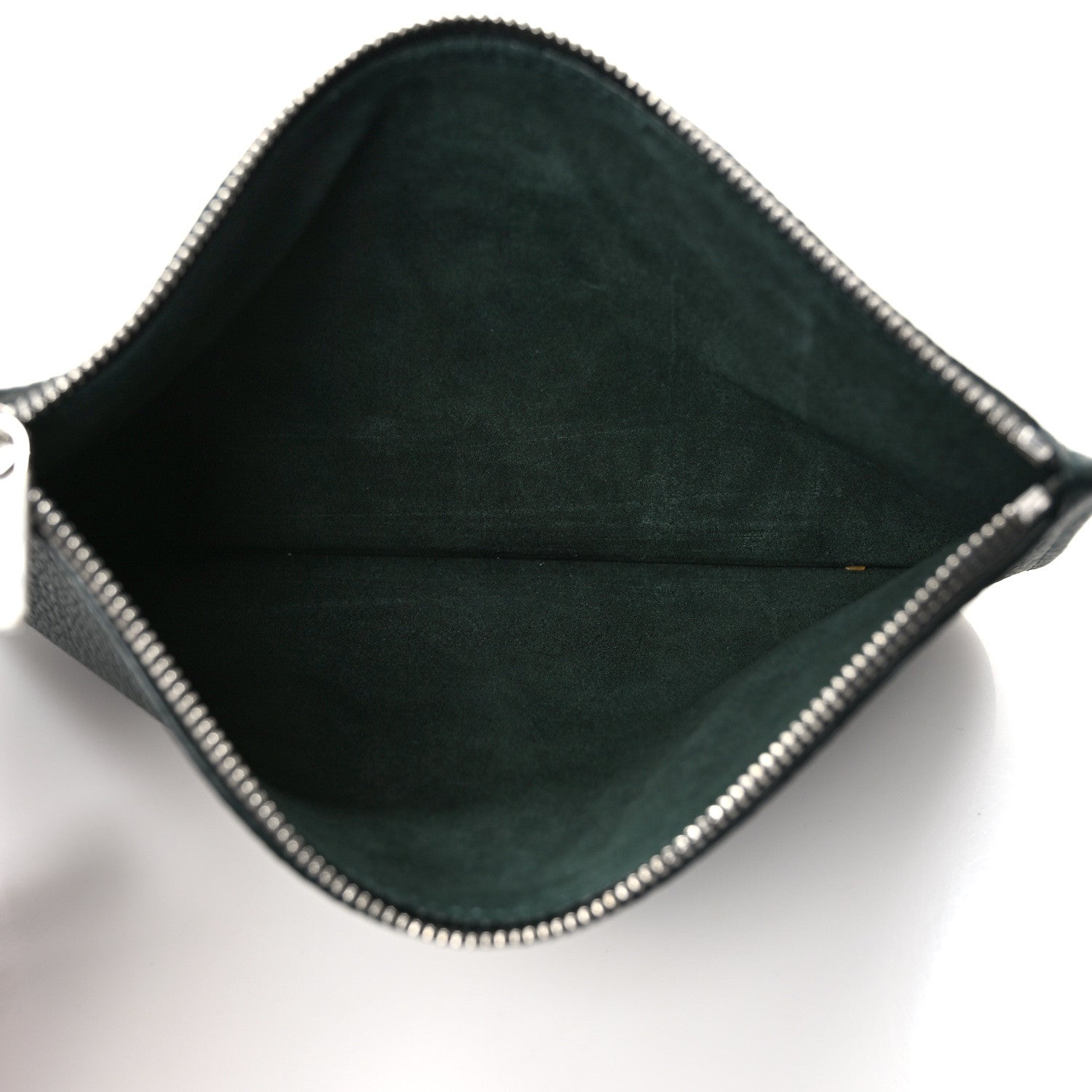 Loro Piana Grained Calfskin Medium Sesia Dark Green 7 of 10