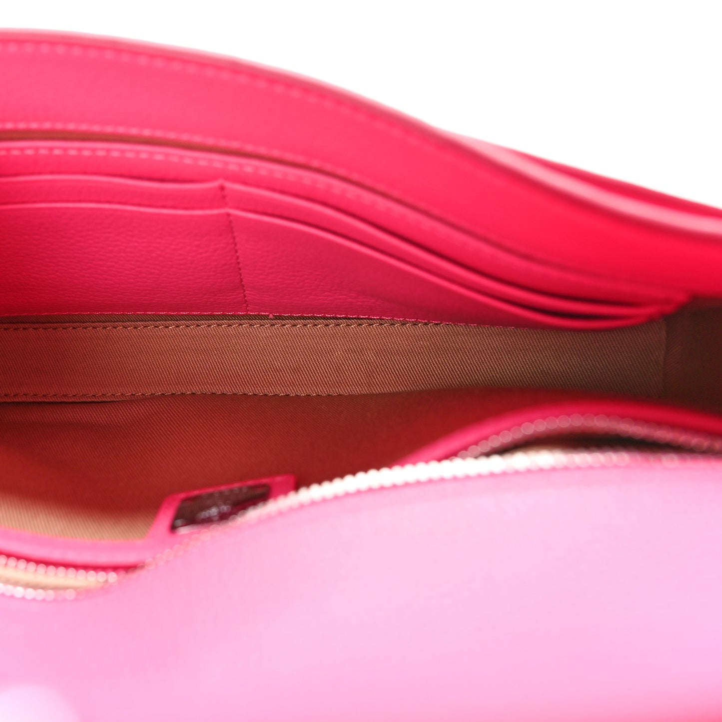 Calfskin Large Patricia Wallet On Chain Pink