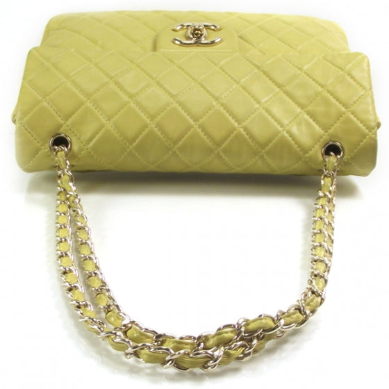 Lambskin XL JUMBO MAXI Flap Lemon