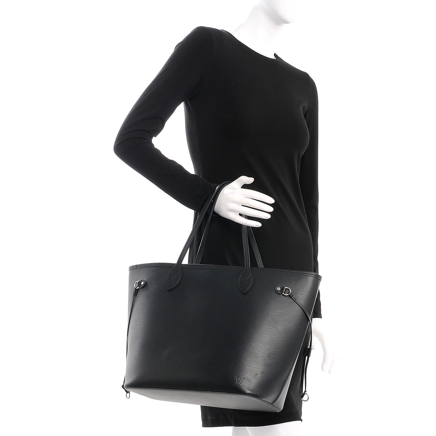 Louis Vuitton Epi Neverfull MM Black 2 of 12