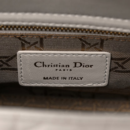 Christian Dior Lambskin Cannage Small My ABCDior Lady Dior White 5 of 16