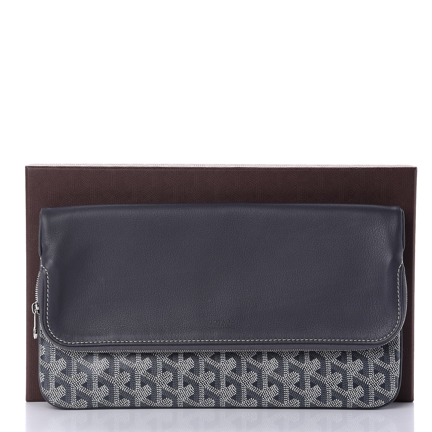 Goyard Goyardine Sainte Marie Soft Clutch Grey 11 of 11