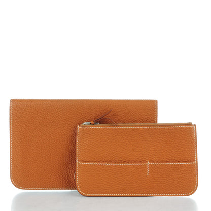 Hermes Togo Dogon Duo Wallet Gold 8 of 9