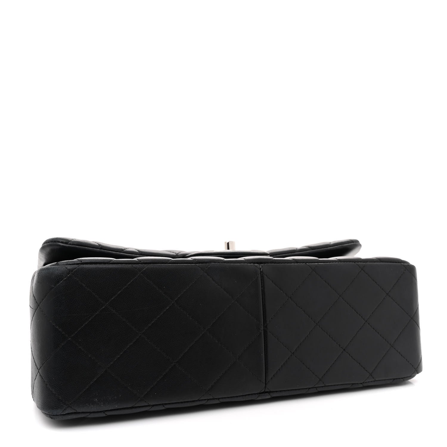 Chanel Lambskin Quilted Jumbo Double Flap Black 4 of 16