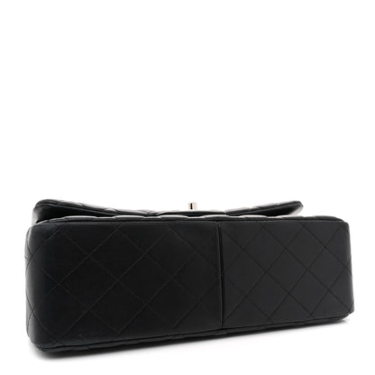 Chanel Lambskin Quilted Jumbo Double Flap Black 4 of 16