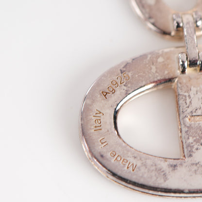 Hermes Sterling Silver Chaine D'Ancre 24 Earrings GM 5 of 6