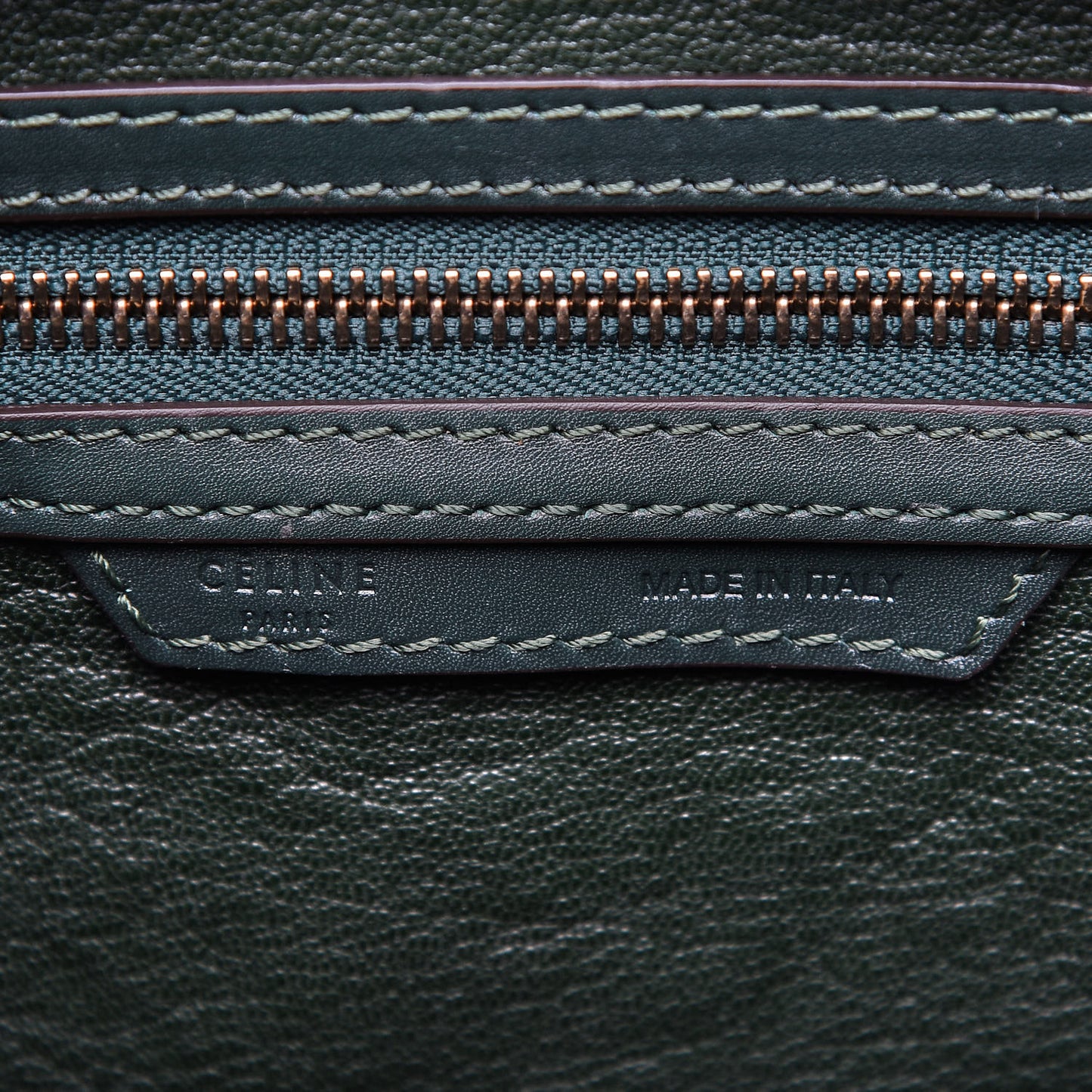 Smooth Calfskin Mini Luggage Emerald
