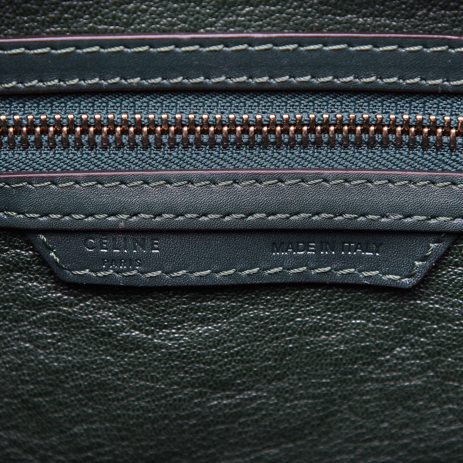 Celine Smooth Calfskin Mini Luggage Emerald 8 of 9