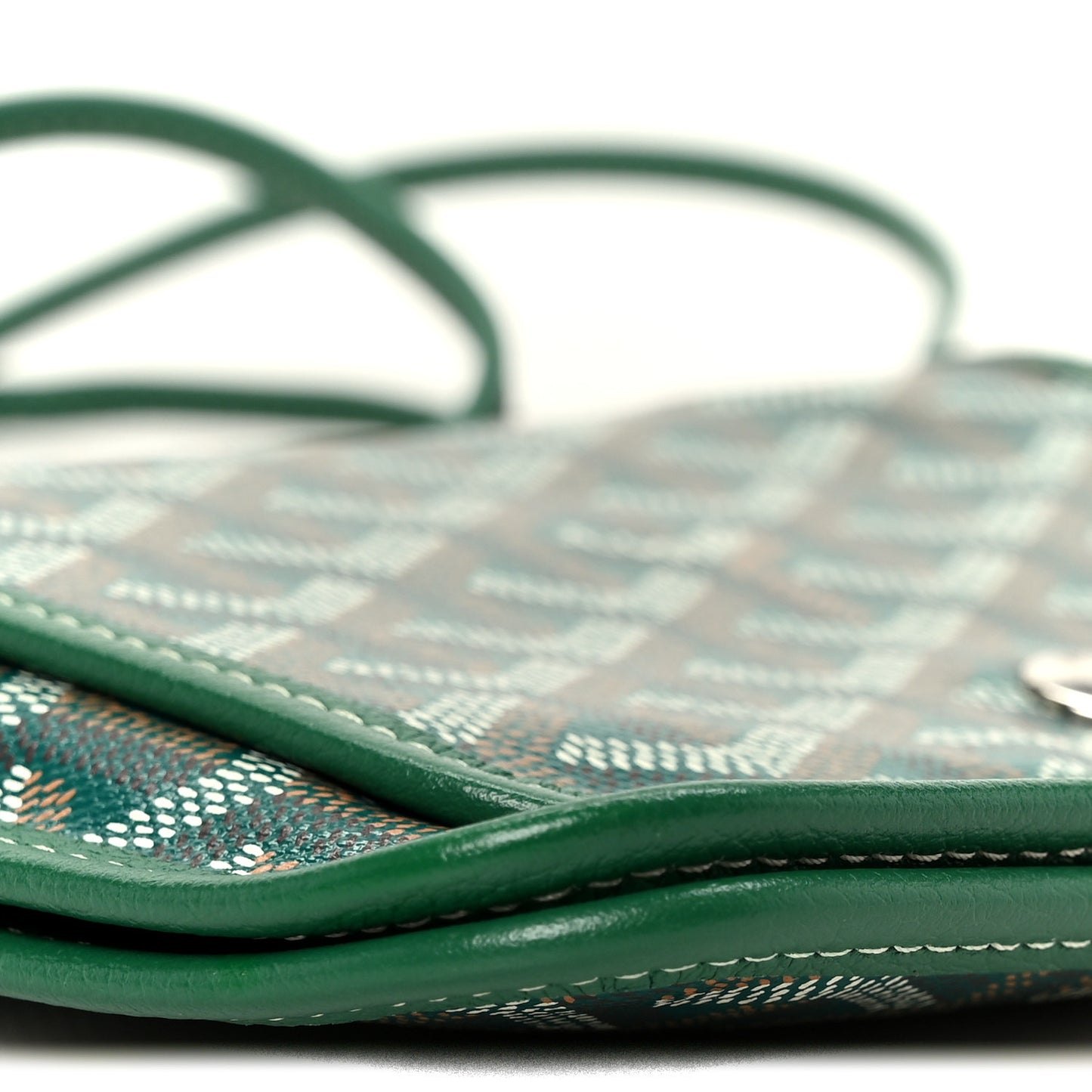 Goyardine Plumet Wallet Clutch Green