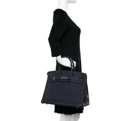 Hermes Togo Birkin 35 Bleu Nuit 2 of 10