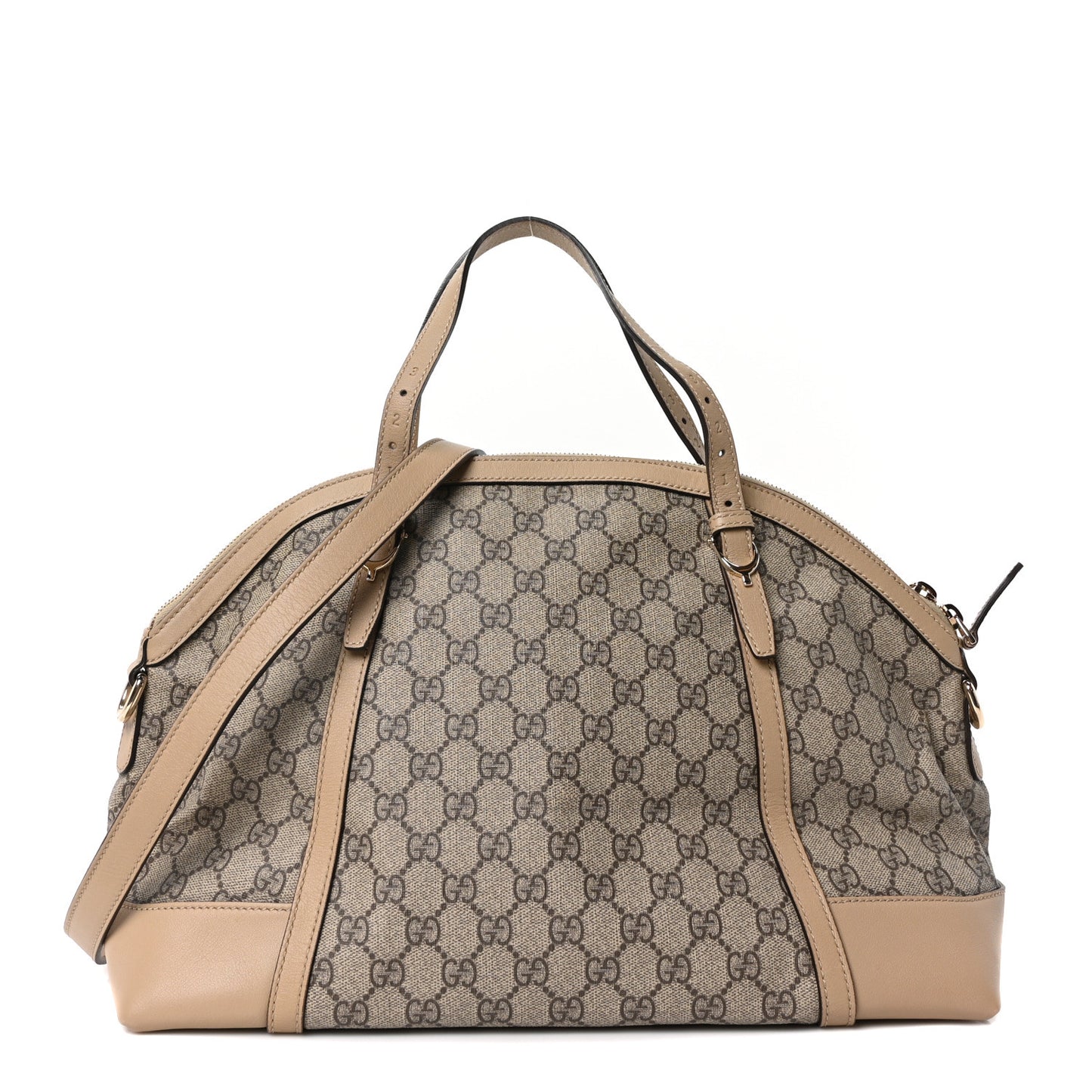 GG Supreme Monogram Medium Nice Top Handle Dome Bag Beige